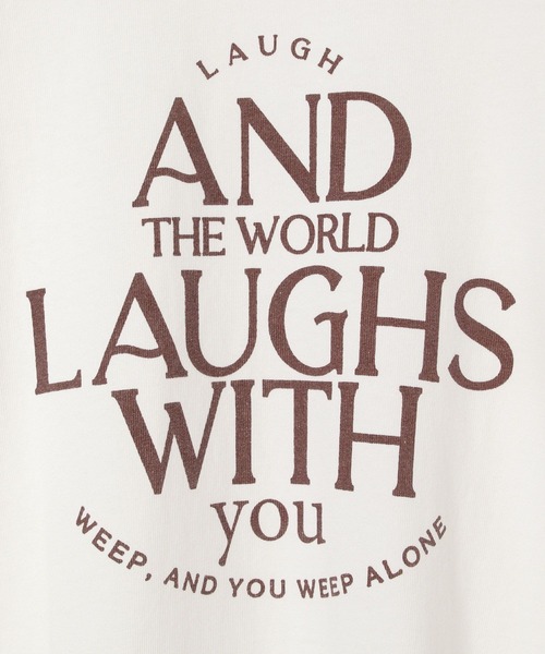 PBLIM(ページボーイリム)の「PBLIM/ユーズドテイストロゴT(Tシャツ/カットソー・レディース・オレンジ/オフホワイト/ブラック・MEDIUM/LARGE)」の21枚目の写真