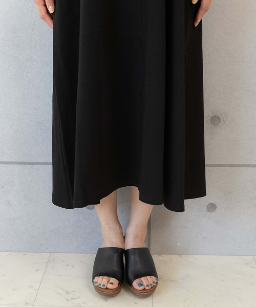 PREFERIR（プレフェリール）の「白襟 シャツ カットソー ロングワンピース（シャツワンピース・レディース・チャコールグレー/ブラック/ネイビー・MEDIUM/LARGE）」の10枚目の写真