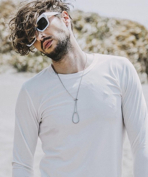 NO ID.（ノーアイディ）の「mko11322-ﾎﾟﾘｺﾞﾝｶｯﾄｻﾝｸﾞﾗｽｱｲｳｪｱ（サングラス・メンズ・ホワイト/ブラック・ONE SIZE）」の7枚目の写真