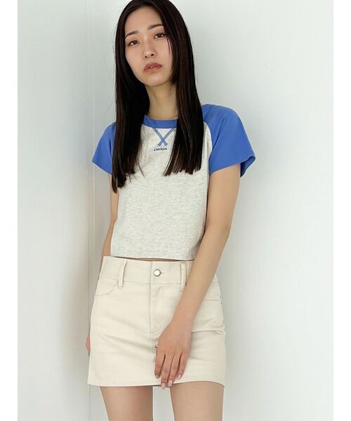 EMODA（エモダ）の「ラグランロゴTシャツ（Tシャツ/カットソー・レディース・レッド/パープル/ブラック・FREE）」の12枚目の写真