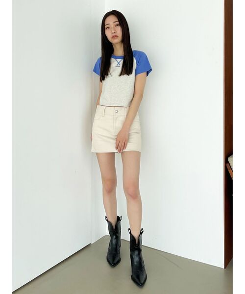 EMODA（エモダ）の「ラグランロゴTシャツ（Tシャツ/カットソー・レディース・レッド/パープル/ブラック・FREE）」の13枚目の写真