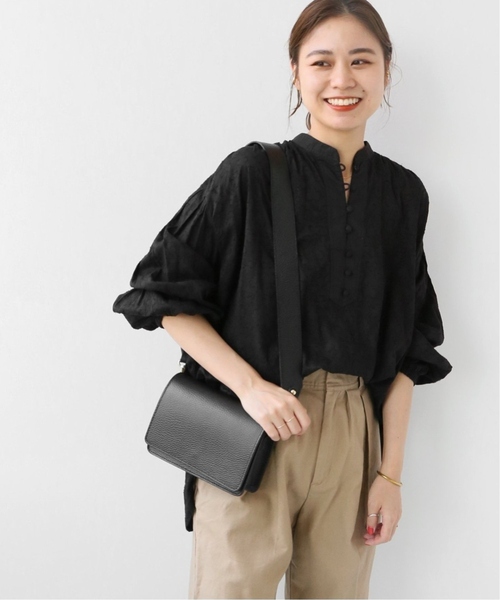 JOURNAL STANDARD relume(ジャーナルスタンダード レリューム)の「《追加4》コットンジャガードギャザーブラウス(シャツ/ブラウス・レディース・ホワイト/ブラック・FREE)」の11枚目の写真