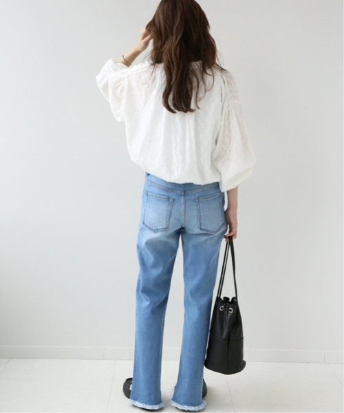 JOURNAL STANDARD relume(ジャーナルスタンダード レリューム)の「《追加4》コットンジャガードギャザーブラウス(シャツ/ブラウス・レディース・ホワイト/ブラック・FREE)」の14枚目の写真