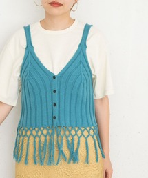 フリンジニットビスチェ