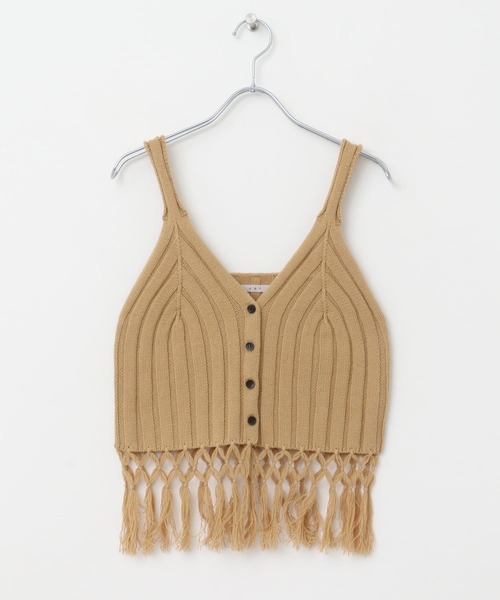 KBF（ケイビーエフ）の「フリンジニットビスチェ（その他トップス・レディース・ブルー系その他/ベージュ/ネイビー・ONE）」の13枚目の写真