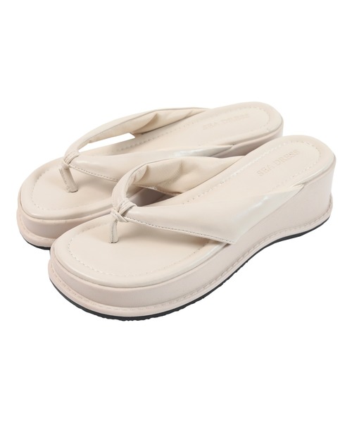 SEA DRESS（シードレス）の「厚底ｸｯｼｮﾝﾄﾝｸﾞｻﾝﾀﾞﾙ（サンダル・レディース・ホワイト系その他/オフホワイト/ラベンダー/ブラック・M/L/S/LL）」の5枚目の写真