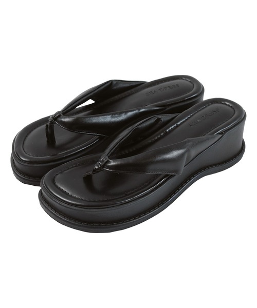 SEA DRESS（シードレス）の「厚底ｸｯｼｮﾝﾄﾝｸﾞｻﾝﾀﾞﾙ（サンダル・レディース・ホワイト系その他/オフホワイト/ラベンダー/ブラック・M/L/S/LL）」の7枚目の写真