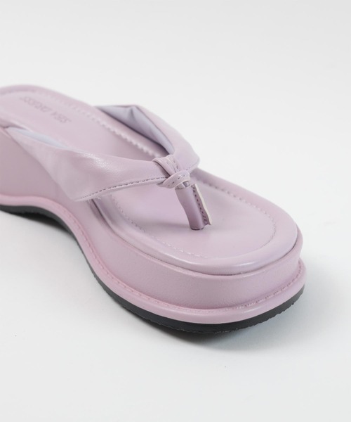 SEA DRESS（シードレス）の「厚底ｸｯｼｮﾝﾄﾝｸﾞｻﾝﾀﾞﾙ（サンダル・レディース・ホワイト系その他/オフホワイト/ラベンダー/ブラック・M/L/S/LL）」の9枚目の写真