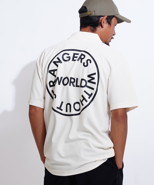 GIORDANO（ジョルダーノ）の「[ GIORDANO ] サークルロゴUVカットポロシャツ (ユニセックス)（ポロシャツ・レディース・ホワイト/ブラック/カーキ/グリーン・MEDIUM/LARGE/X-LARGE）」の2枚目の写真