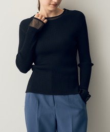 YECCA VECCA | MIXシアーリブニット(ニット/セーター)