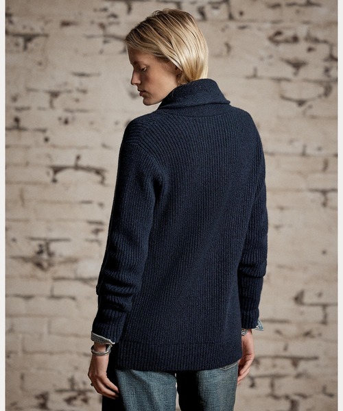 RRL　ショールカラーカーディガン RRL アメリカ製ショールカラー カーディガン Sサイズ ユーズド