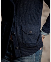RRL（ダブル アール エル）の「カシミヤ ショール カラー カーディガン