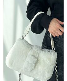 EMODA | フェイクファーバックルバッグ(ハンドバッグ)