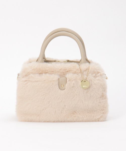 ikka（イッカ）の「エコファー2WAYミニショルダーバッグ（ショルダーバッグ・レディース・オフホワイト/ダークグリーン/ブラック/ベージュ・FREE）」の10枚目の写真