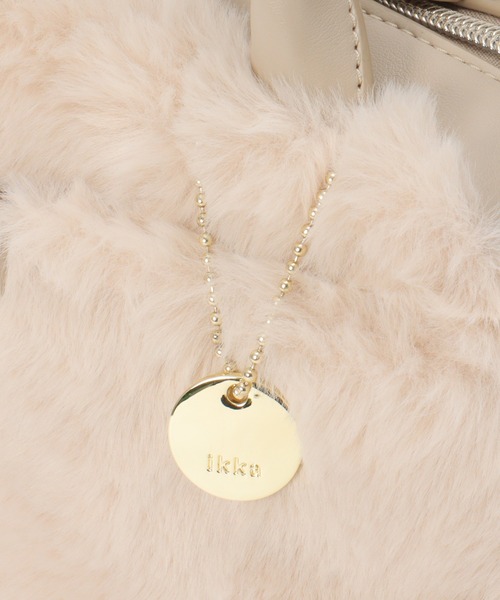 ikka（イッカ）の「エコファー2WAYミニショルダーバッグ（ショルダーバッグ・レディース・オフホワイト/ダークグリーン/ブラック/ベージュ・FREE）」の15枚目の写真