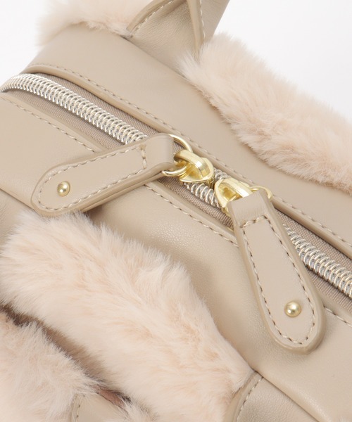 ikka（イッカ）の「エコファー2WAYミニショルダーバッグ（ショルダーバッグ・レディース・オフホワイト/ダークグリーン/ブラック/ベージュ・FREE）」の11枚目の写真