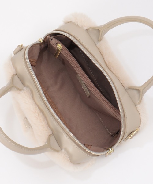 ikka（イッカ）の「エコファー2WAYミニショルダーバッグ（ショルダーバッグ・レディース・オフホワイト/ダークグリーン/ブラック/ベージュ・FREE）」の18枚目の写真