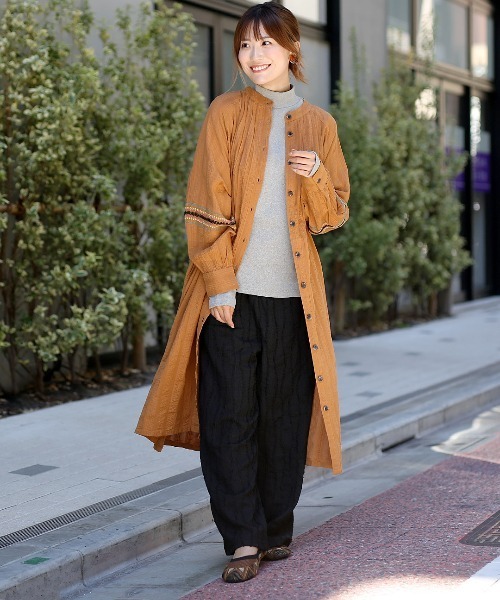 チチカカ（チチカカ）の「フリンジカットパンツ【大きいサイズ】（その他パンツ・レディース・ブラウン/ブラック/グリーン・3L）」の4枚目の写真