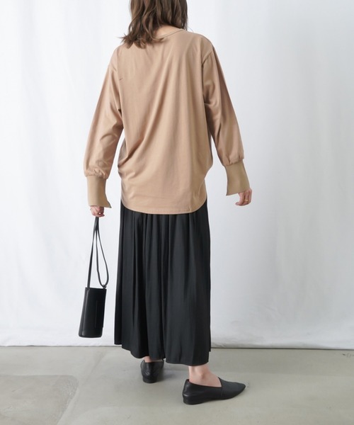 tシャツ LC/LLL リブラインスタンドカラーカットソー レディース LADY LUCK LUCA tシャツ LC/LLL リブラインスタンドカラー