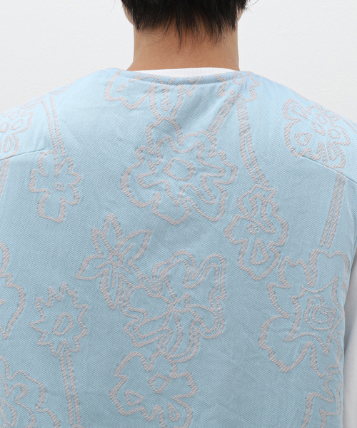 URU（ウル）の「【URU / ウル】CUT JACQUARD ZIP UP VEST（その他アウター・メンズ・ブルー系その他・3）」の15枚目の写真