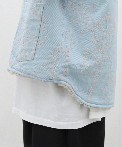 URU（ウル）の「【URU / ウル】CUT JACQUARD ZIP UP VEST（その他アウター・メンズ・ブルー系その他・3）」の19枚目の写真
