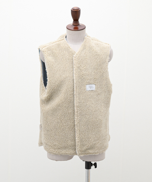 URU（ウル）の「【URU / ウル】CUT JACQUARD ZIP UP VEST（その他アウター・メンズ・ブルー系その他・3）」の20枚目の写真