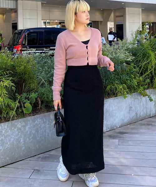 FREE'S MART（フリーズマート）の「◆フェザーシフォンナロースカート（スカート・レディース・ブラック/ホワイト・SMALL/MEDIUM）」の21枚目の写真