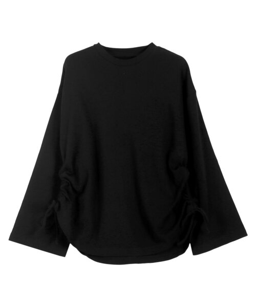 KOBE LETTUCE（コウベレタス）の「[ 田中亜希子さんコラボ ] 選べる2タイプ ソフトコットンロンT（Tシャツ/カットソー・レディース・ホワイト系その他/ホワイト系/チャコール/ホワイト×ブラック/グレー系/ホワイト系1/ベージュ系その他/ブラック/ブラック系/ベージュ系その他2/アイボリー系1/ブラック系1/ブラック系その他2/ホワイト系2/レッド系その他/レッド系その他2/ホワイト系3/ブラック系その他/アイボリー系・M2/1/M1/2/3/M3）」の11枚目の写真
