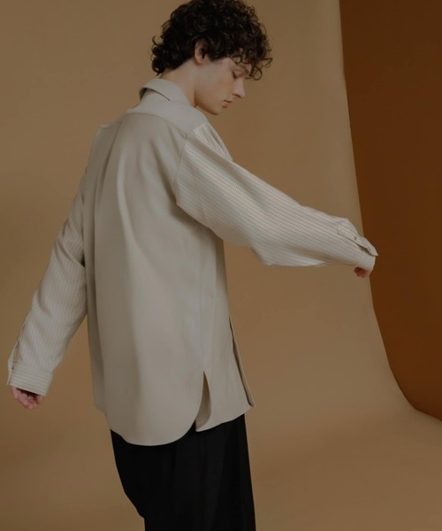 SENSE OF PLACE by URBAN RESEARCH（センスオブプレイスバイアーバンリサーチ）の「チェックウールライクブロックドシャツ（シャツ/ブラウス・メンズ・その他1/その他2・LARGE/MEDIUM）」の5枚目の写真