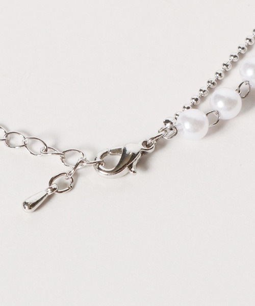 ROOPTOKYO（ループトウキョウ）の「ダブルチェーン パールブレスレット（ブレスレット・レディース・シルバー/ゴールド・ONE SIZE）」の3枚目の写真