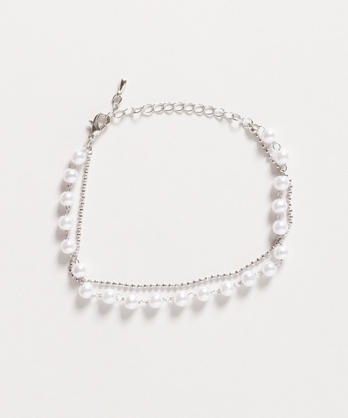 ROOPTOKYO（ループトウキョウ）の「ダブルチェーン パールブレスレット（ブレスレット・レディース・シルバー/ゴールド・ONE SIZE）」の6枚目の写真