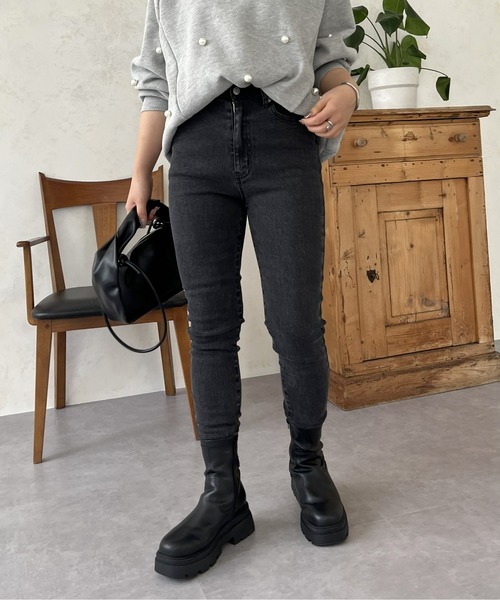 prose verse（プロズヴェール）の「ストレッチスキニーデニム（デニムパンツ・レディース・ブラック/ブルー/サックスブルー・LARGE/MEDIUM/MP）」の16枚目の写真