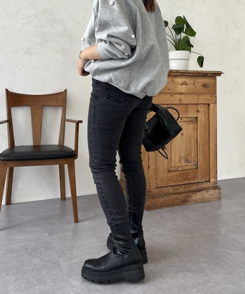 prose verse（プロズヴェール）の「ストレッチスキニーデニム（デニムパンツ・レディース・ブラック/ブルー/サックスブルー・LARGE/MEDIUM/MP）」の18枚目の写真