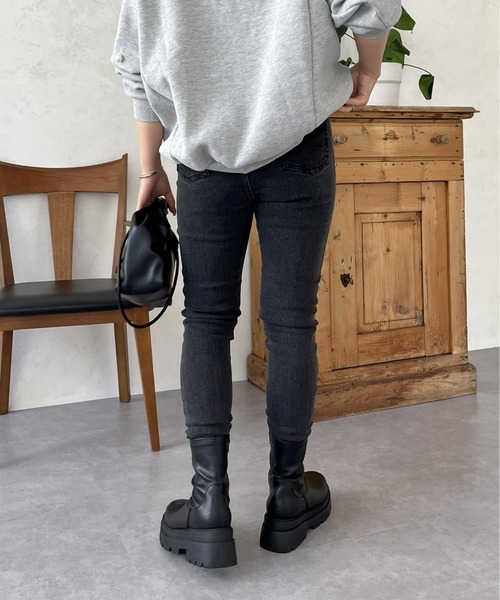 prose verse（プロズヴェール）の「ストレッチスキニーデニム（デニムパンツ・レディース・ブラック/ブルー/サックスブルー・LARGE/MEDIUM/MP）」の19枚目の写真