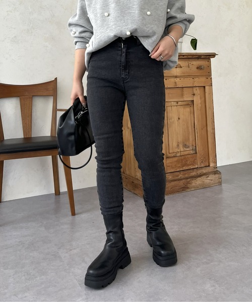 prose verse（プロズヴェール）の「ストレッチスキニーデニム（デニムパンツ・レディース・ブラック/ブルー/サックスブルー・LARGE/MEDIUM/MP）」の20枚目の写真