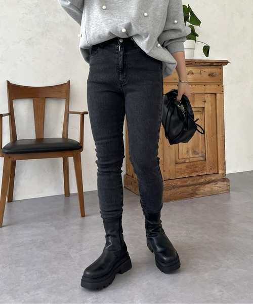 prose verse（プロズヴェール）の「ストレッチスキニーデニム（デニムパンツ・レディース・ブラック/ブルー/サックスブルー・LARGE/MEDIUM/MP）」の22枚目の写真