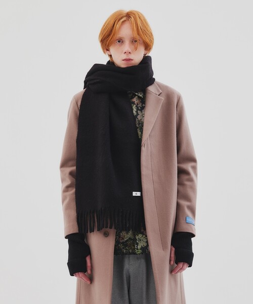 tk.TAKEO KIKUCHI（ティーケータケオキクチ）の「◆ソフト大判マフラーストール（マフラー・メンズ・ブラック/ベージュ/オフホワイト/ブラック系1/グレー系1・00）」の20枚目の写真