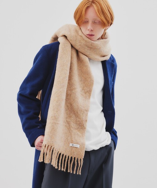 tk.TAKEO KIKUCHI（ティーケータケオキクチ）の「◆ソフト大判マフラーストール（マフラー・メンズ・ブラック/ベージュ/オフホワイト/ブラック系1/グレー系1・00）」の17枚目の写真