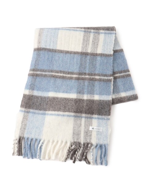 tk.TAKEO KIKUCHI（ティーケータケオキクチ）の「◆ソフト大判マフラーストール（マフラー・メンズ・ブラック/ベージュ/オフホワイト/ブラック系1/グレー系1・00）」の13枚目の写真