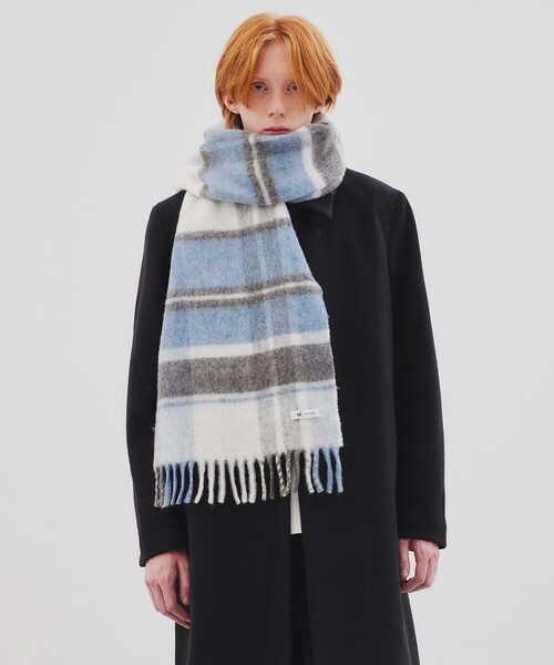 tk.TAKEO KIKUCHI（ティーケータケオキクチ）の「◆ソフト大判マフラーストール（マフラー・メンズ・ブラック/ベージュ/オフホワイト/ブラック系1/グレー系1・00）」の12枚目の写真