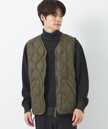 TAION | 【WEB限定】＜TAION＞ミリタリー Vネック ダブルジップ ダウンベスト(ダウンベスト)