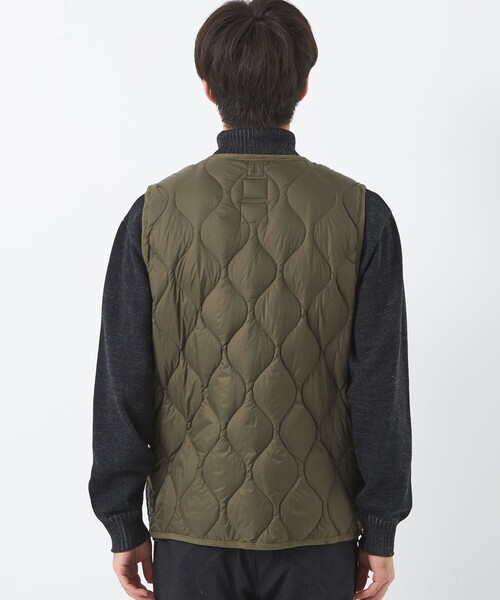 TAION(タイオン)の「<TAION>ミリタリー Vネック ダブルジップ ダウンベスト(ダウンベスト・メンズ・オリーブ/ブラック/ライトグレー/ケリーグリーン・L/M/XL)」の12枚目の写真