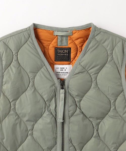 TAION（タイオン）の「＜TAION＞ミリタリー Vネック ダブルジップ