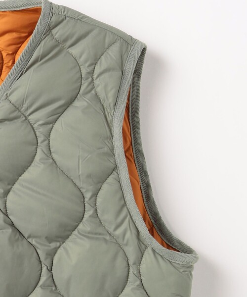 TAION(タイオン)の「<TAION>ミリタリー Vネック ダブルジップ ダウンベスト(ダウンベスト・メンズ・オリーブ/ブラック/ライトグレー/ケリーグリーン・L/M/XL)」の16枚目の写真