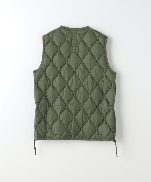 TAION＞ミリタリー Vネック ダブルジップ ダウンベスト（ダウンベスト