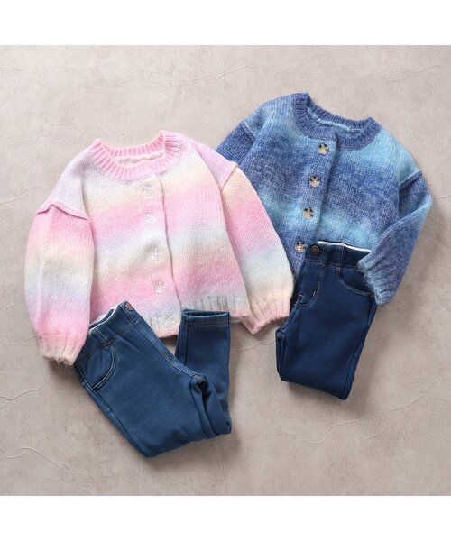 BREEZE(ブリーズ)の「2WAYグラデーションニット(ニット/セーター・キッズ・ピンク/ブルー・100/120/140/90)」の5枚目の写真