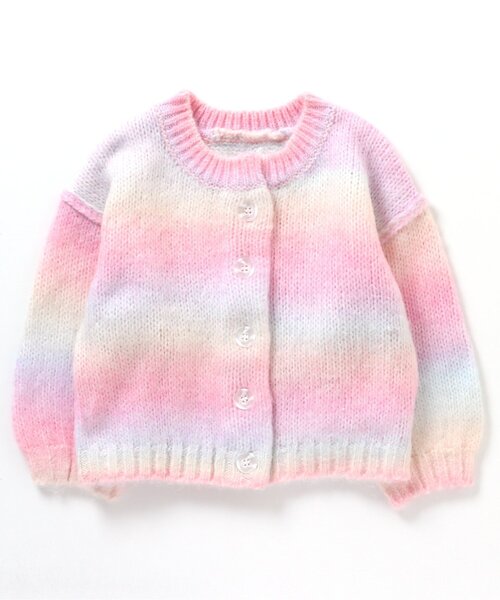 BREEZE(ブリーズ)の「2WAYグラデーションニット(ニット/セーター・キッズ・ピンク/ブルー・100/120/140/90)」の7枚目の写真