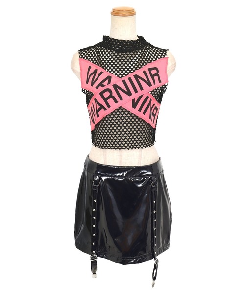 ハミクマ パンク ベスト 服 レザー コスプレ　Mサイズ　2点セット ハミクマ パンク ベスト 服 レザー コスプレ Mサイズ 2点セット