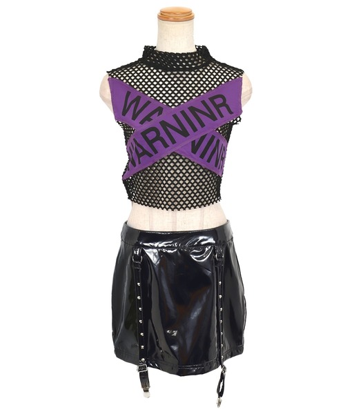 ハミクマ パンク ベスト 服 レザー コスプレ Mサイズ 2点セット