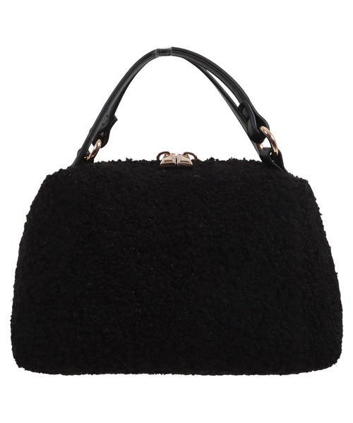 KOBE LETTUCE（コウベレタス）の「[ 選べる2素材 ] 2ハンドルミニバッグ（ハンドバッグ・レディース・ベージュ系/グレー系/ブラック系1/ホワイト系/ブラック系・FREE）」の11枚目の写真